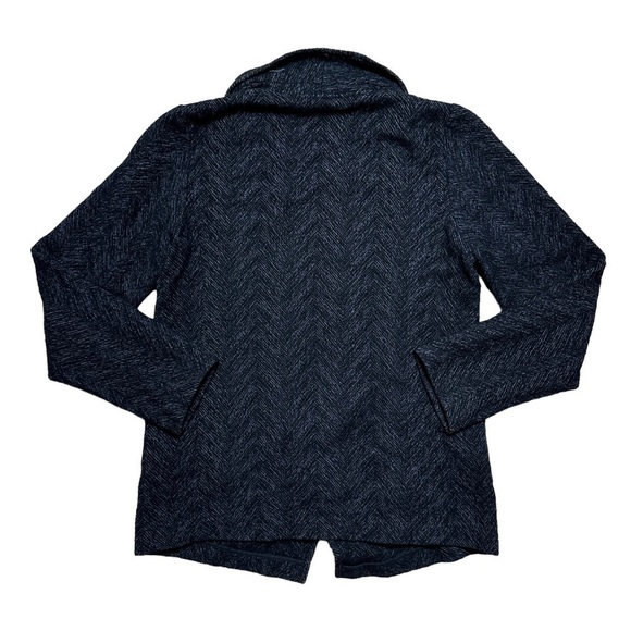 Eileen Fisher Dark Grey Wool Blend Open Front Blazer US XS - Picture 10 of 10